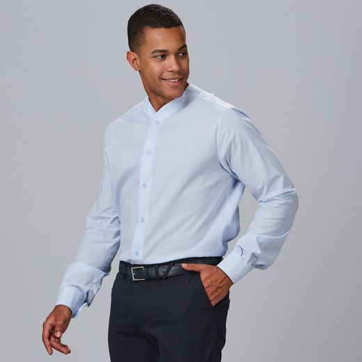 Camisa hombre Riccardo blanco o celeste