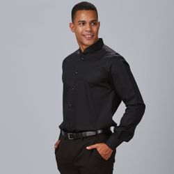 Camisa Hombre Serene Cuello Mao Slim Fit