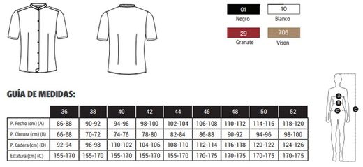 Camisa MC Cuello Mao Mujer colores