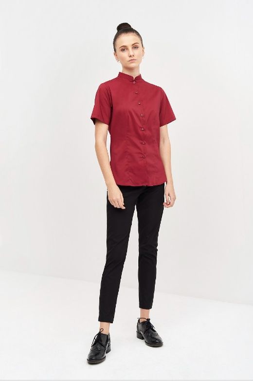 Camisa MC Cuello Mao Mujer colores