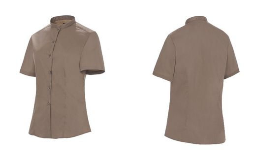 Camisa MC Cuello Mao Mujer colores
