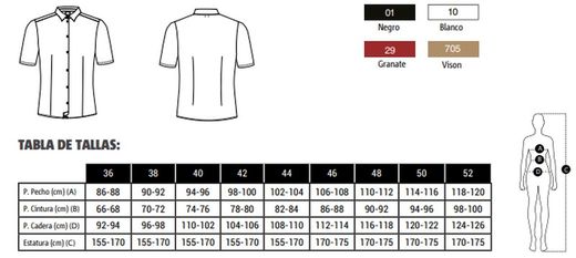 Camisa MC Mujer colores
