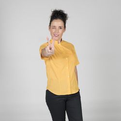 Camisa mujer cuello mao colores