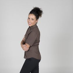 Camisa mujer cuello mao colores