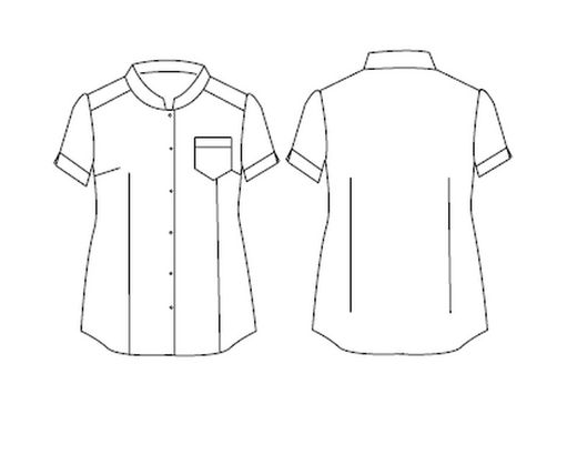 Camisa mujer cuello mao colores