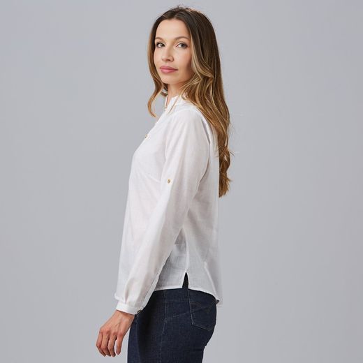 Camisa mujer Flora blanco