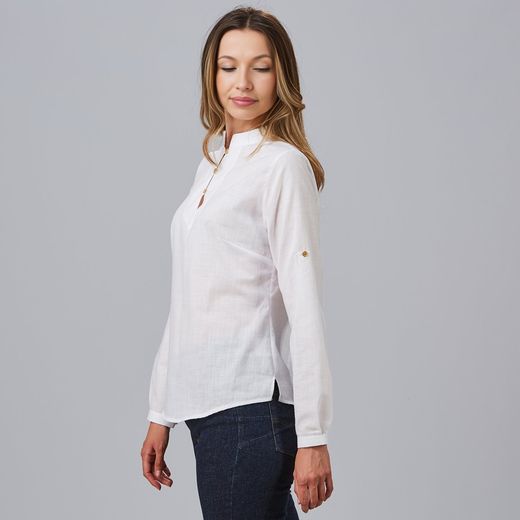 Camisa mujer Flora blanco