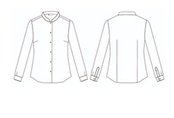 Camisa mujer Giulia blanco o negro