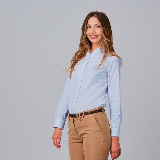 Camisa mujer Serena blanco o celeste