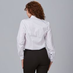 Camisa Mujer Serene Cuello Mao Manga Larga