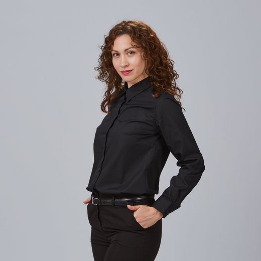 Camisa Mujer Serene Elástica Manga Larga