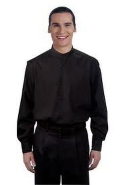 Camisa Negra Manga Larga Hombre