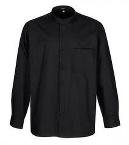 Camisa Negra Manga Larga Hombre