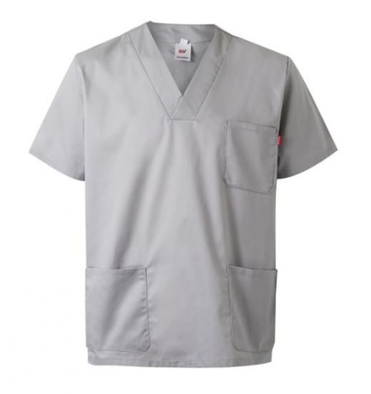 Camisa sanitario blanco, negro o gris