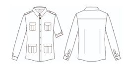 Couleurs de chemise unisexe Michele