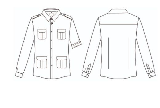 Couleurs de chemise unisexe Michele