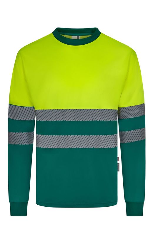 Camiseta algodón bicolor manga larga CS