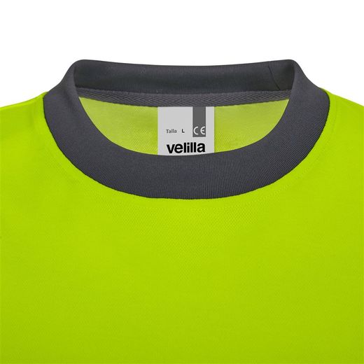 Camiseta algodón bicolor manga larga CS
