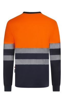 Camiseta algodón bicolor manga larga CS