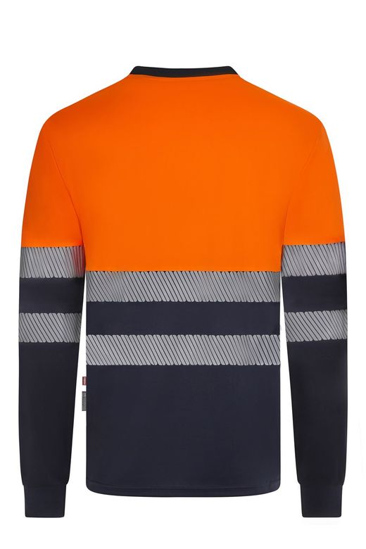 Camiseta algodón bicolor manga larga CS