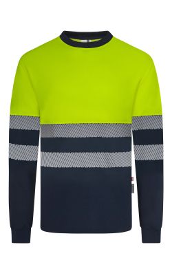 Camiseta algodón bicolor manga larga CS