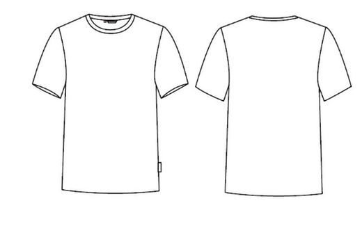 Camiseta antimanchas MC hombre negro o blanco