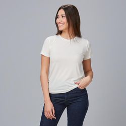 Camiseta antimanchas mujer negro o blanco