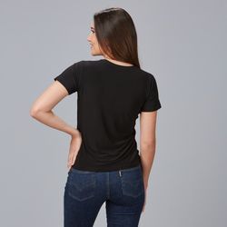 Camiseta antimanchas mujer negro o blanco