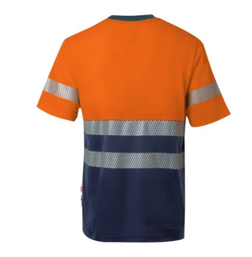 Camiseta algodón bicolor manga corta CS