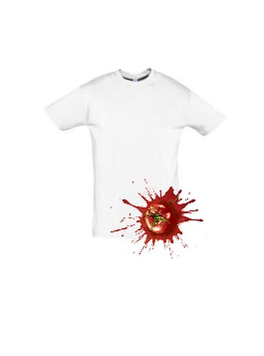 Camiseta Blanca Básica Unisex Tomatina
