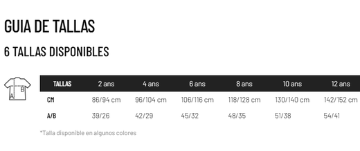 Camiseta Crusader Kids colores