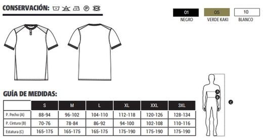 Camiseta Hombre Cuello Caja colores