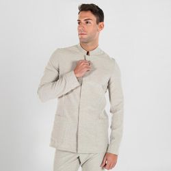 Veste homme manches longues sable ou aigue-marine