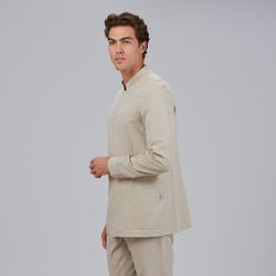 Veste homme manches longues sable ou aigue-marine