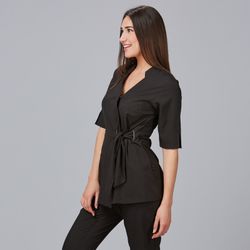 Blusa Mujer Bugula (Diseño Cruzado y Manga 3/4)