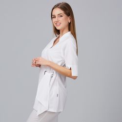 Blusa Mujer Bugula (Diseño Cruzado y Manga 3/4)