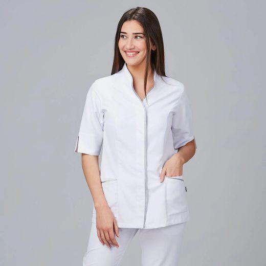 Blusa Mujer Cuba (Microfibra Cuello Chimenea)