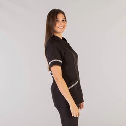 Blusa Mujer Fátima Microfibra (Detalle Vainica)