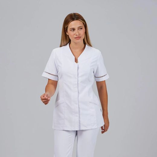 Blusa Mujer Fátima Microfibra (Detalle Vainica)