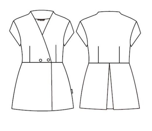 Casaca mujer Lirio negro o blanco