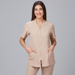 Blusa Mujer Menorca (Cremallera y Cuello Mao)