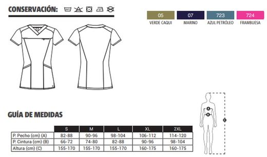 Casaca Ursa Cuello V mujer colores