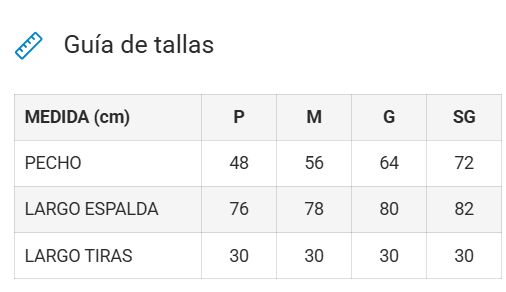 Casulla Mujer Boronia (Ajustable y Resistente)