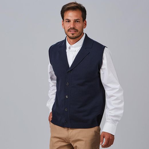 Chaleco abotonado hombre colores