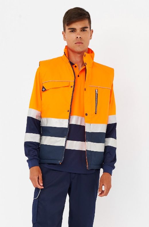 Gilet rembourré haute visibilité