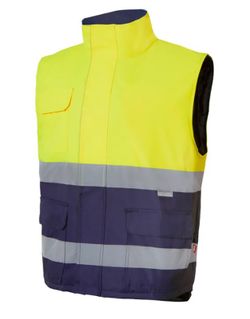 Chaleco acolchado AV amarillo o naranja