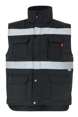 Chaleco acolchado multibolsillos con cintas
