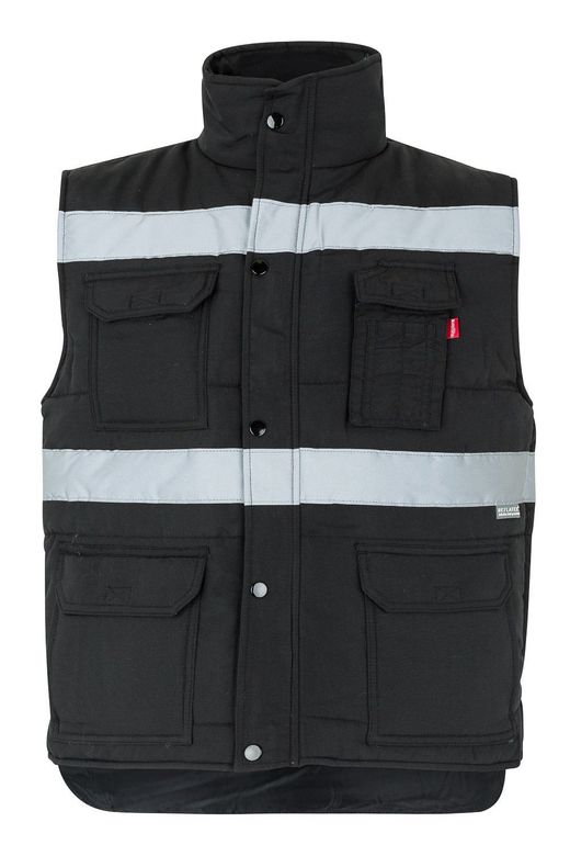 Chaleco acolchado multibolsillos con cintas