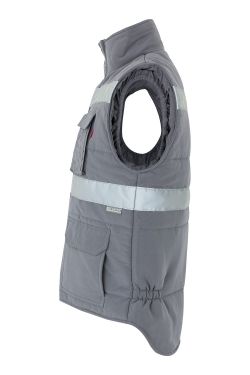 Chaleco acolchado multibolsillos con cintas
