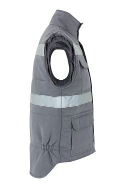 Chaleco acolchado multibolsillos con cintas